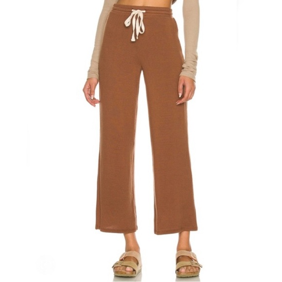 Lovers and Friends Findley Knitted Pant in Mocha Size M from REVOLVE